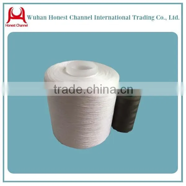 2015 China Supplier High Quality Virgin Polyester Sewing Thread Yarn From Manufacturer Polyester Thread in Colored or Raw White