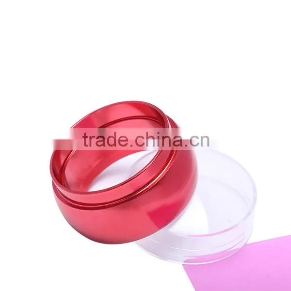 Nail Art Round Silicone Stamper Stamping Transfer Image Scraper Plate Template photo-4