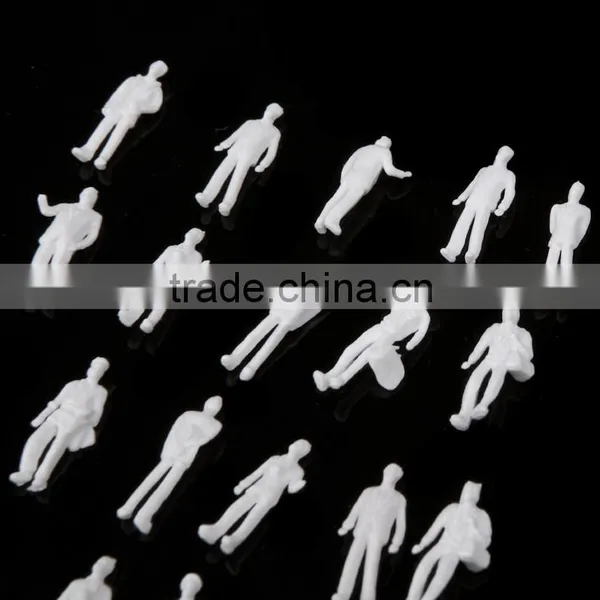 Artificial Model Human White Figure, White Figure for Z Scale, Scale Models Figure, Model White Figure for 1/150 photo-3