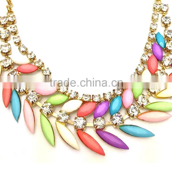 Fashion Unique Design Shiny Crystal Necklace Alloy Necklace photo-2