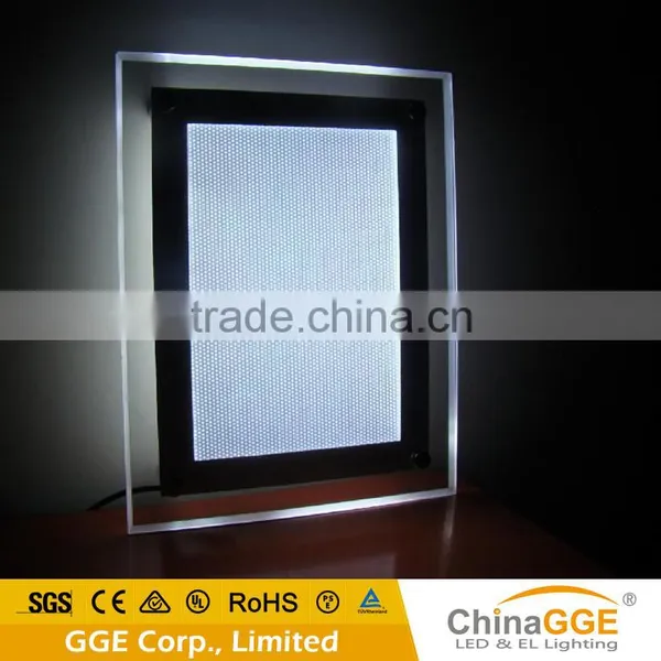 Ultra Thin LED Sign Pictures Frame Backlit LED Illuminated Sign Acrylic LED Frames Custom Light Box Quality Choice photo-6