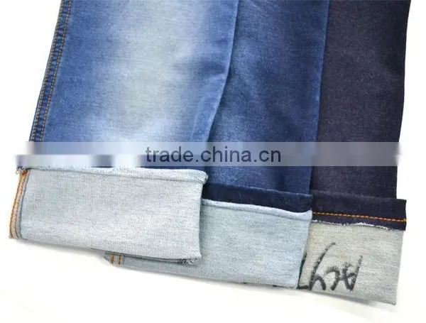 Indigo Knit Springy Denim Fabric:360gsm 92%cotton 8%spandex From Changzhou China photo-2
