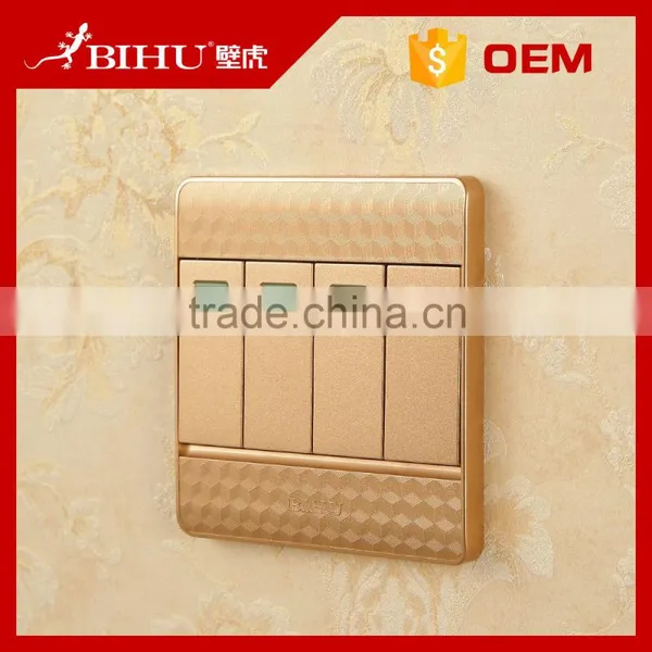 Luxury Design Electric Wall Switch 4 Gang Light Intermediate Switch for Home photo-2