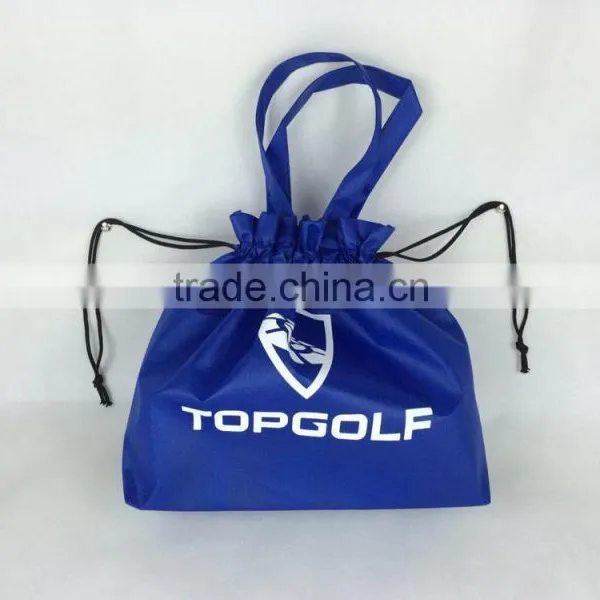 Lead-free Shell Cinch Tote Non Woven Drawstring Gift Bag photo-4