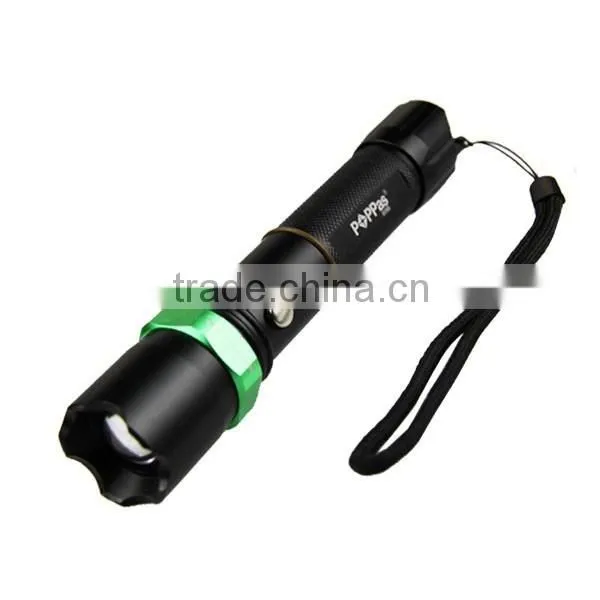 POPPAS-809B Powerful 150LM New Security Torch 1101 USB Police Flashlight photo-4
