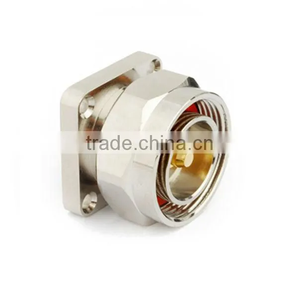 RF Coaxial Connector 7/16 Din Male 4-hole Panel Mount photo-3