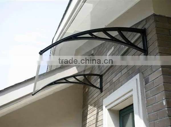 polycarbonate door awning and polycarbonate window canopy