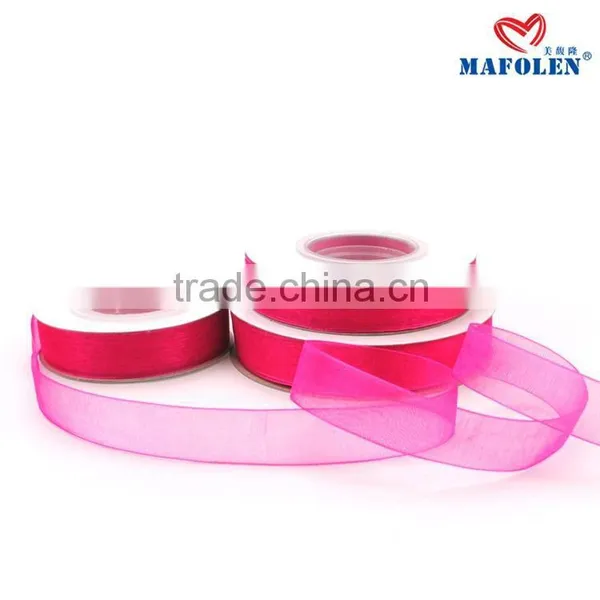 New Polyester 100% Pure Silk Ribbon/organza Ribbon Sample Free photo-3