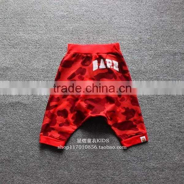 Custom Kids Clothes Fashion Boys Camouflage Pants Cropped Trousers Pull-Ups photo-5