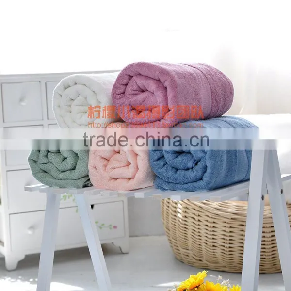 Wholesale Plain Dyed Bamboo Towels Bath Towel Soprt Towel Made in China photo-2