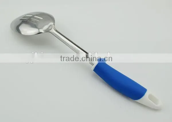 Stainless Steel Type With Plastic Handle Food Grade Safe Kitchen Tool Cooking Spoon photo-4