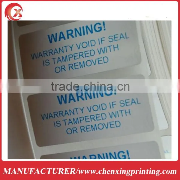 Custom Printed Hologram Security Warranty VOID Sticker Seals photo-4