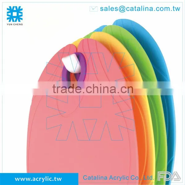 Colorful TPU BPA Free Kitchen Food Fruit Chopping Board Set photo-2