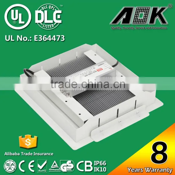 MW HLG Class 1 Drivers 160W Retrofit LED Recessed Canopy Light With 8 Years Warranty photo-3