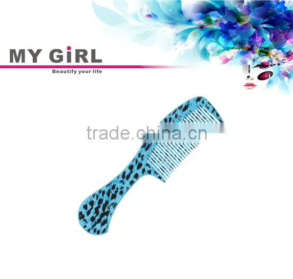 MY GIRL new arrival sexy leopard hot transfer printing women home use plastic binding comb