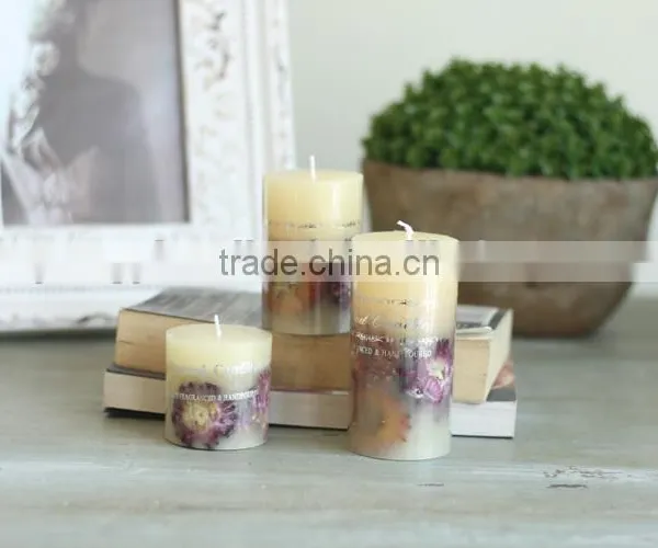 OEM Gift Scented White Pillar Candle photo-6