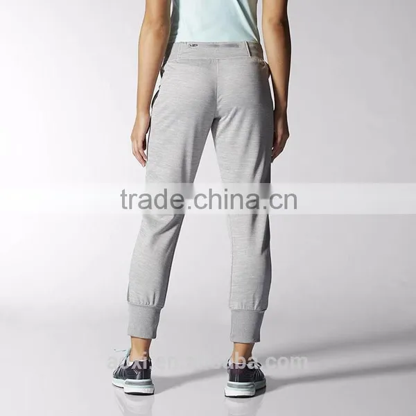 Hot Sale Polyester French Terry Zipper Pockets Sportswear Fitness Women Running Pants photo-4