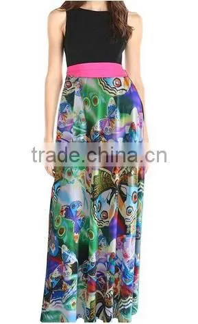 Vintage Women Summer Boho Floral Long Casual Party Plus Size Maxi Dress photo-5