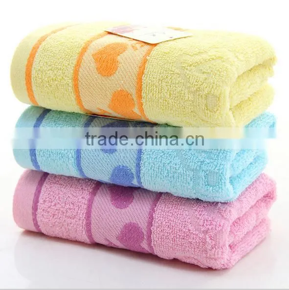 Bright Color Heart Shape Jacquard Towel photo-2