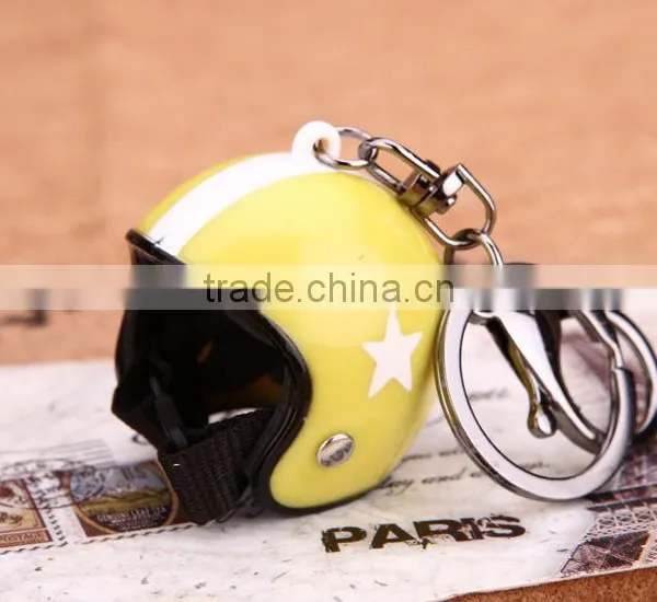 New Motorcycle Helmet Custom Keychain Horseman Keychain Helmet Keychain photo-3