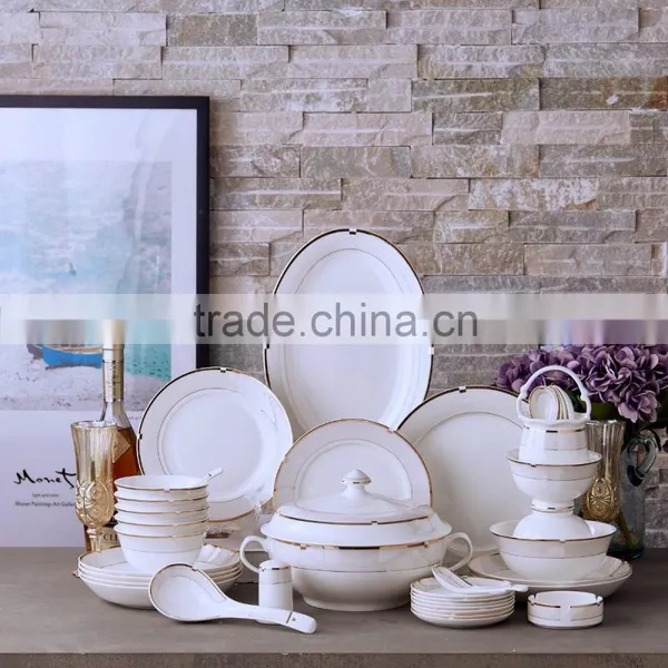 86 PCS Square/round Royal Bone China Dinnerware photo-2
