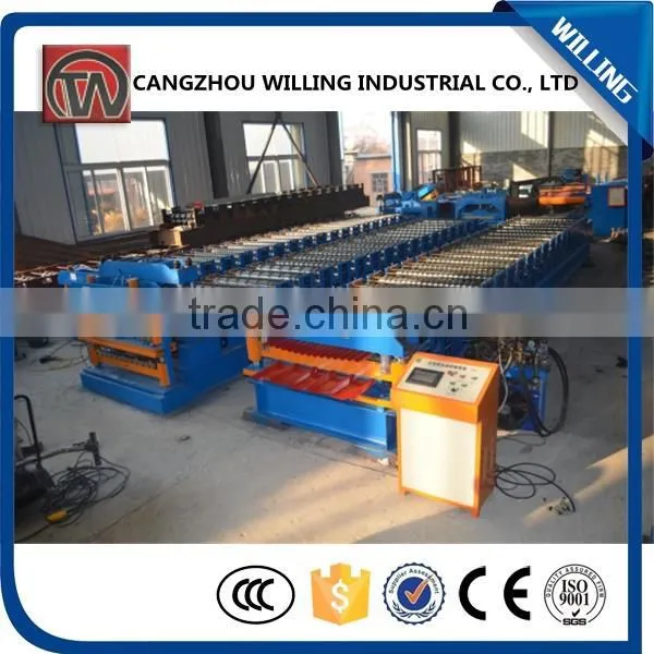 Metal Roofing Sheet Double Layer Roll Forming Machine photo-4