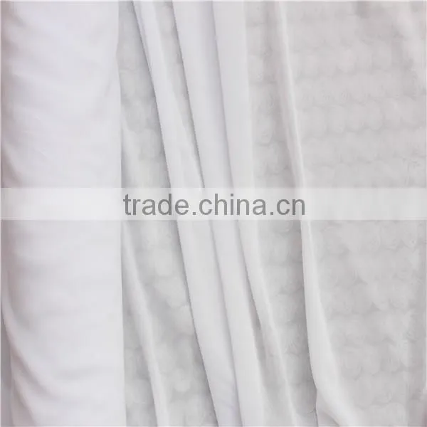 Wholesale White Chiffon Fabric ,polyester Chiffon Fabric for Clothes photo-2