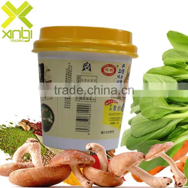 Savory Freeze Dried Cup Packed 6g Bag Packed Chicken Flavour Instant Mushroom Soup photo-4