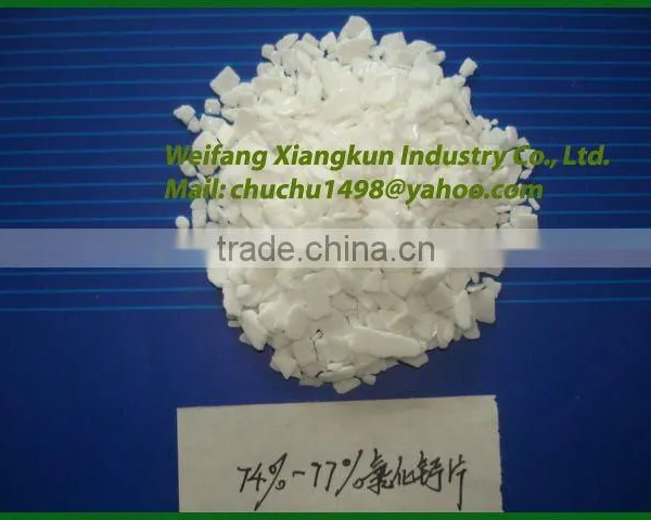 Cacl2 74-77% Calcium Chloride Flakes