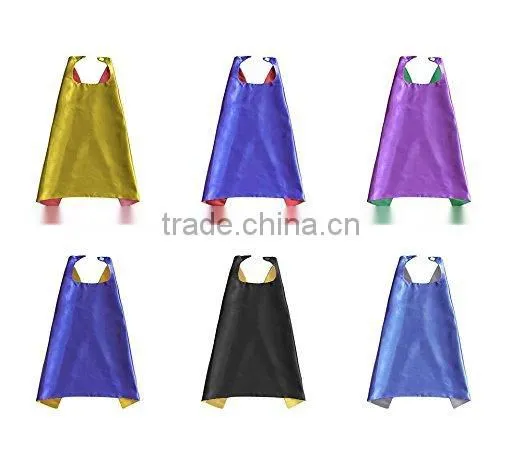 Reversible No Tag Double Ply Super Hero Capes Children Set of 6 photo-3