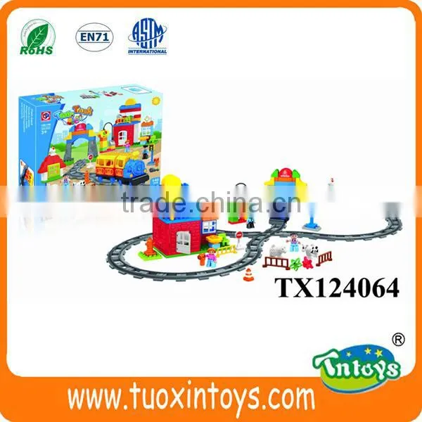 Intelligent Number Train Construction Building Blocks Learning Number Toy photo-2