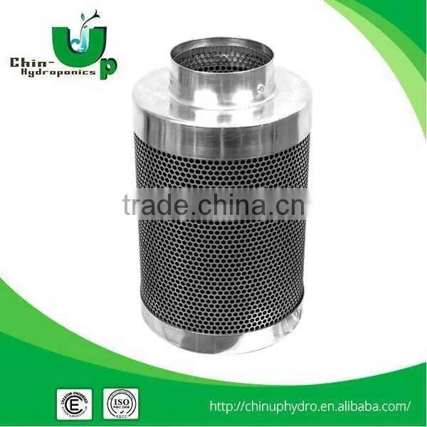 Inline Air Filter for Hydroponics, Aluminum Filter/active Carbon Filter
