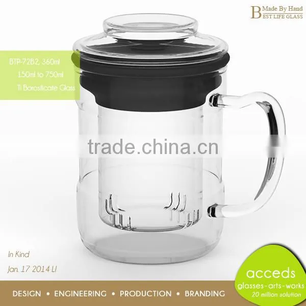 Foodgrade Newest Design Glass Microwavable New Fashion Teapot photo-4