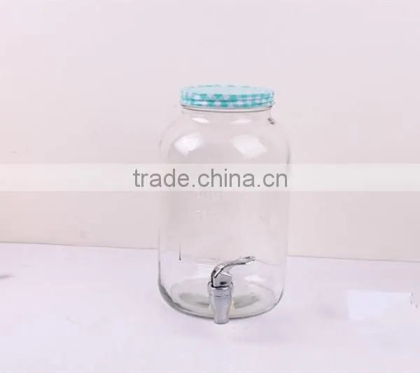 High Quality Clear Glass Beverage Dispenser With Tap photo-5