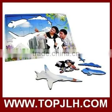 2017 China Suppliers Custom Sublimation MDF Jigsaw Puzzles Wholesale photo-2