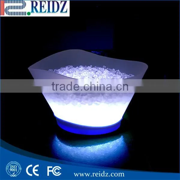 REIDZ Factory Hot Supply Colour Changing LED Ice Bucket 3.5L Hot Sale PP Illuminated Led Ice Bucket photo-6
