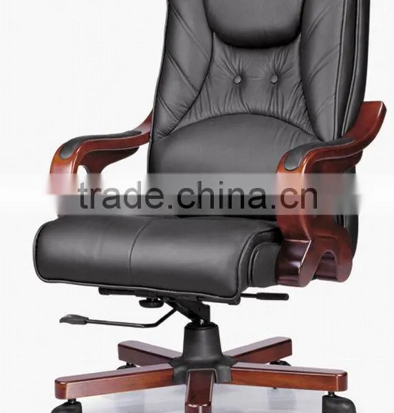 Leather Office Manager Chair 6077 photo-3