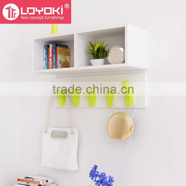 New Design Wooden DIY Coat Rack Eco-friendly Home Wall Decoration Home Entryway Wall Coat Rack photo-3