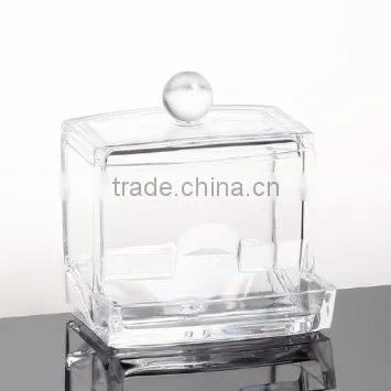 Clear Acrylic Cotton Ball and Swab Holder Case/ Cotton Ball Container photo-5