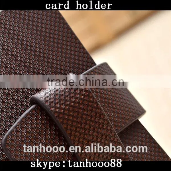 OEM Promotional Unique Gift Leather Credit Card Holders ,fashion&foldable&square Wholesale Leather Gift Card Holders photo-3