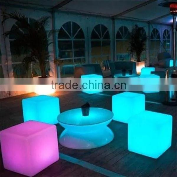 Solar LED Party Glow Ottoman Cube Chairs 35cm, 40cm, 43cm photo-5