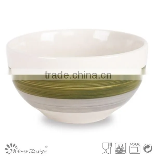 Colorful Stoneware Rice Serving Bowl photo-4