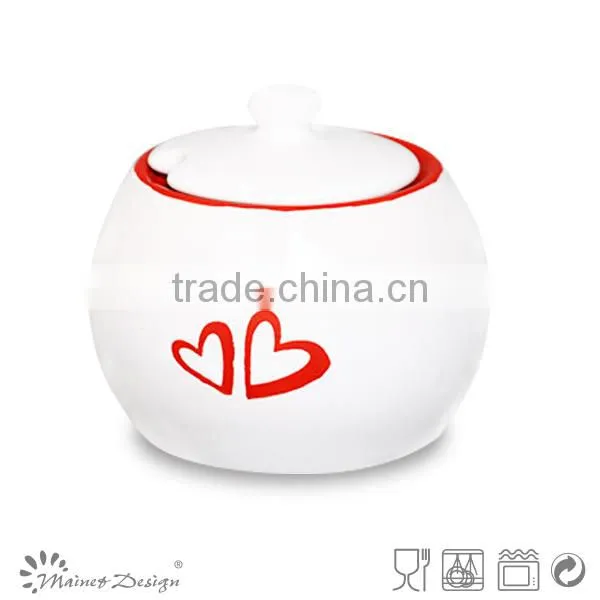 Ceramic Colorful Cute With Dot Sugar Pot photo-6