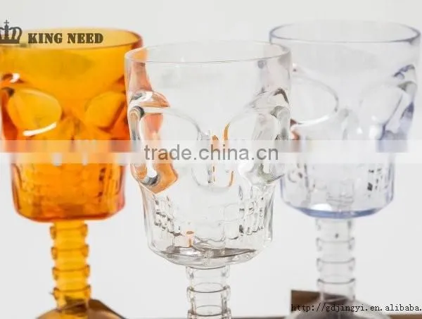 Halloween Plastic 350ml LED Light Skull Mugs Cup for Party Decoration photo-3