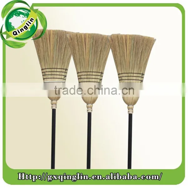 New Product Home Usage Straw Corn Broom With Wooden Handle photo-2