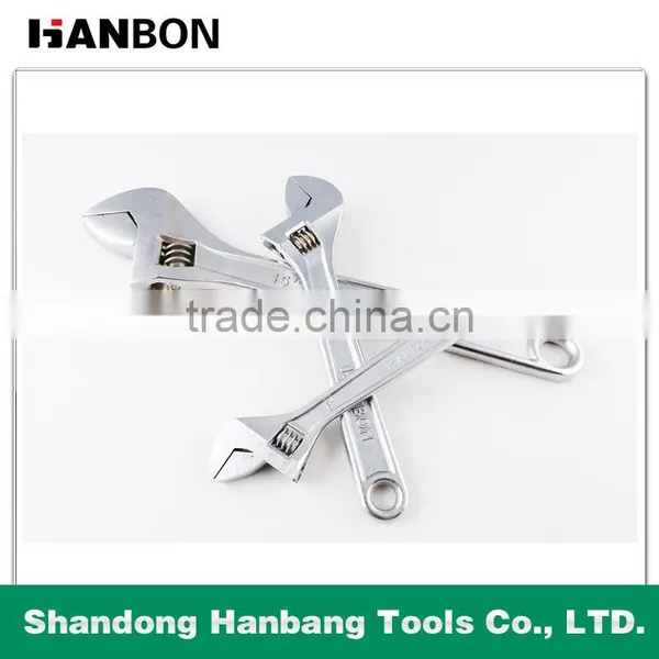 Chrome Plated Adjustable Wrench With All Wrench Sizes photo-3
