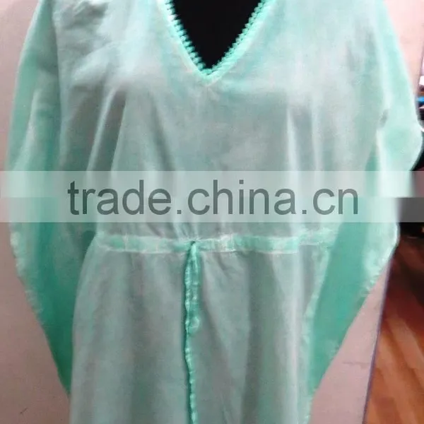 LADIES SANDWASH DYE BREATHABLE KAFTANS BEACHWEAR photo-4