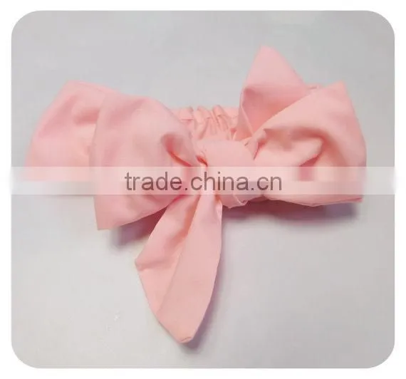 Queengirls Baby Elastic Cotton Headbands With Big Bows photo-4