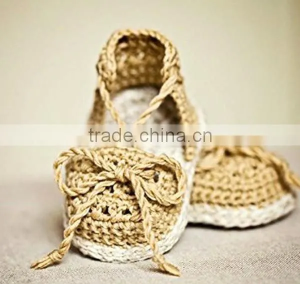 Newest Wholesale Baby Clothing Crochet Baby Sandals photo-5