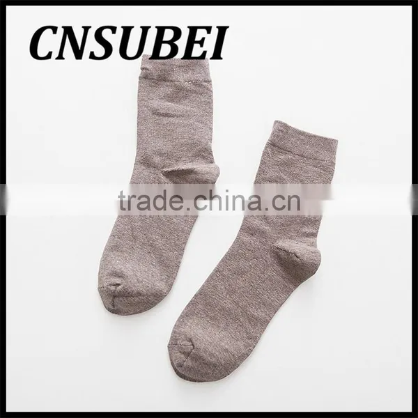 Wholesale Autumn Winter Socks Men Solid Color Business Socks Men Socks Manufacurer photo-2